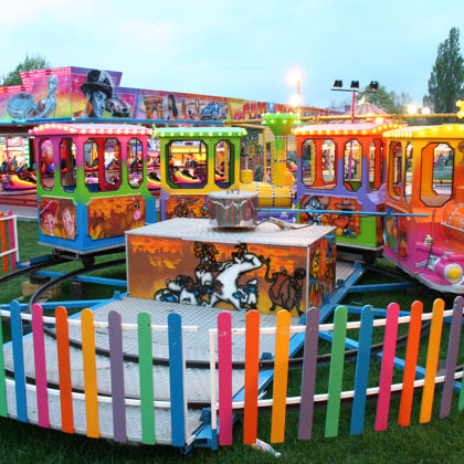 childrens ride on train and track