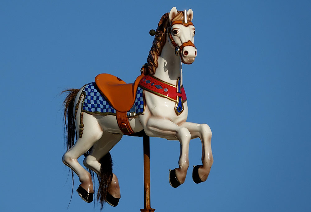Traditionally Painted Carousel Horse